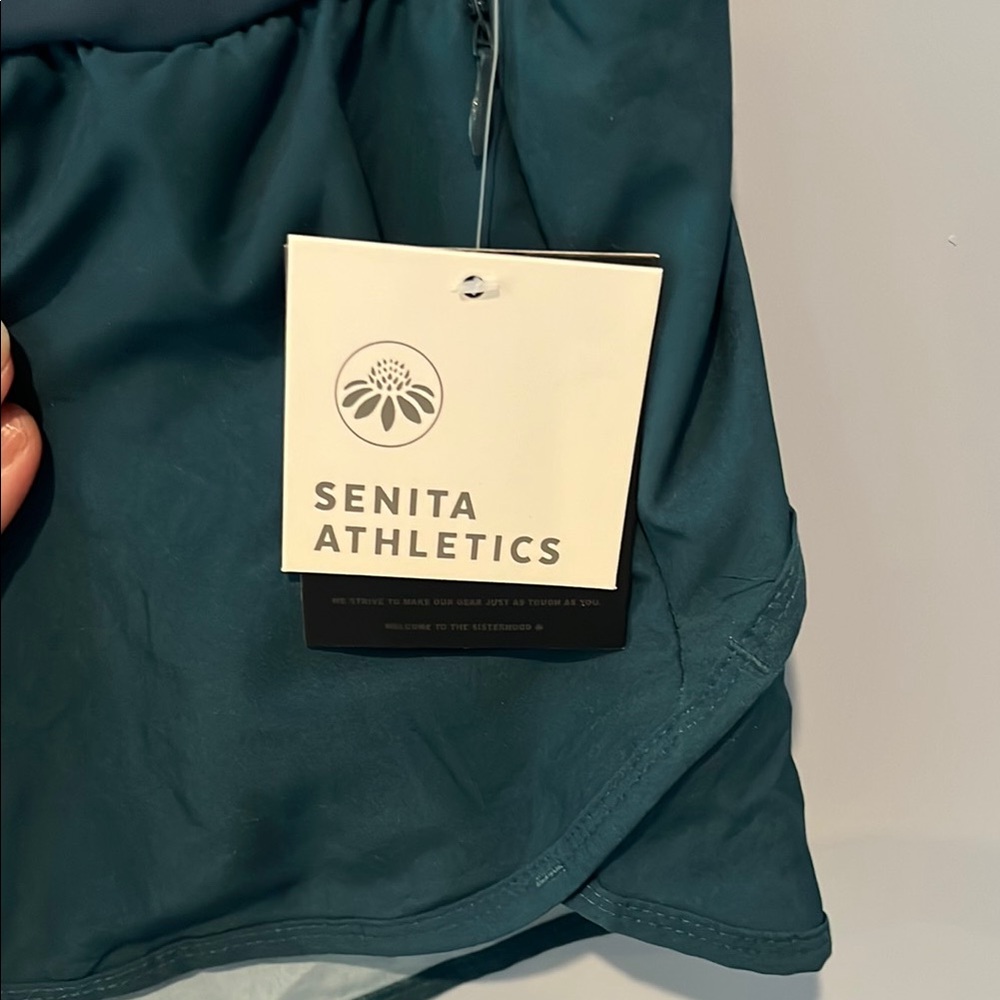 SENITA ATHLETICS Women's Teal Shorts - Picture 3 of 8